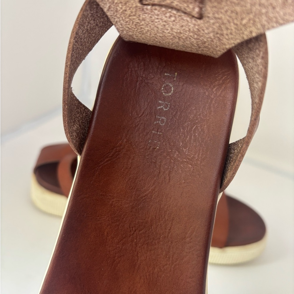 Torrid Brown Leather Women's Sandals size 9.5 - Picture 4 of 6
